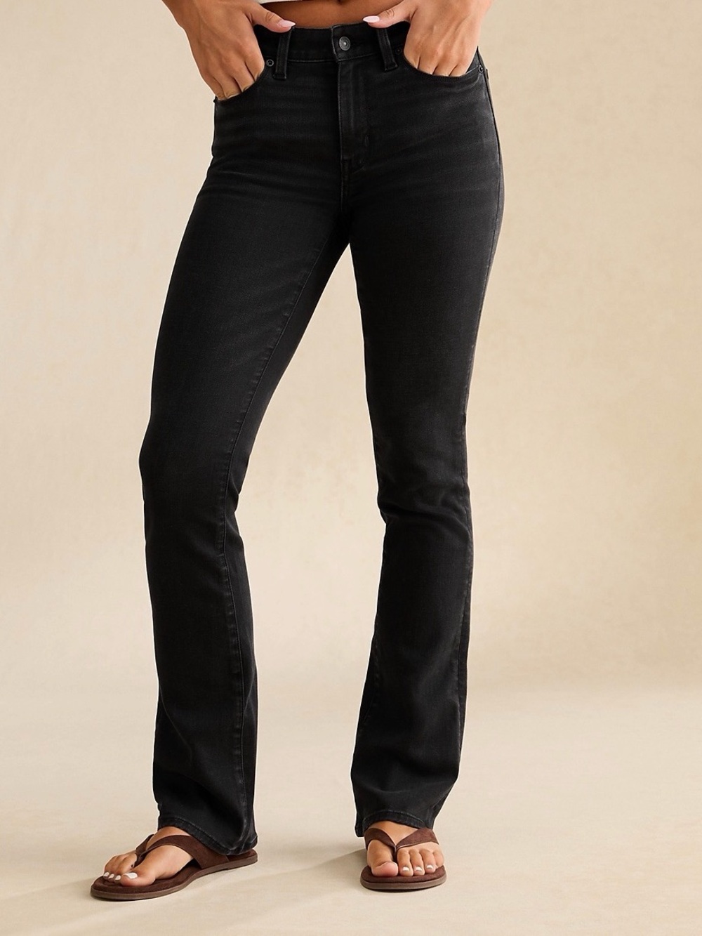 American Eagle Outfitters Women's Black Boot Cut Jeans
